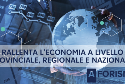 Rallenta líeconomia a livello provinciale, regionale e nazionale