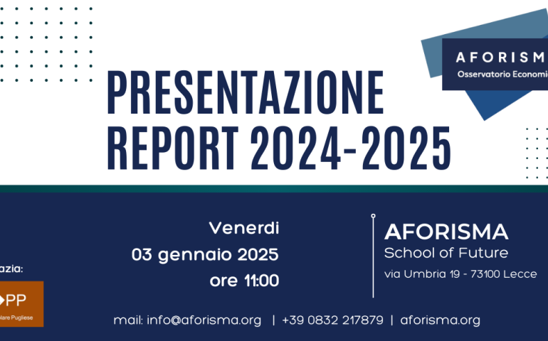 Rapporto dellíOsservatorio Economico 2024 sullíeconomia pugliese